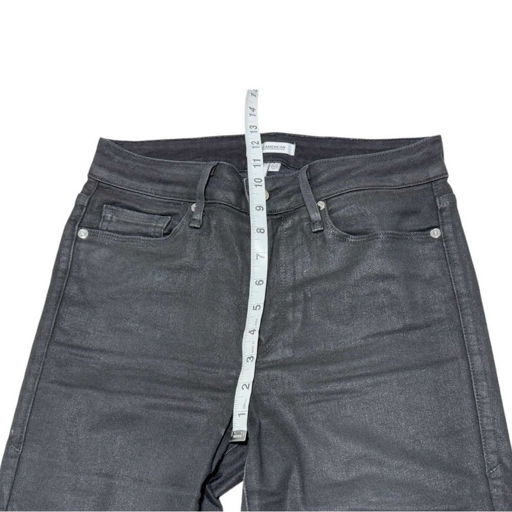Good American Black High-Rise Skinny Jeans - Picture 9 of 12